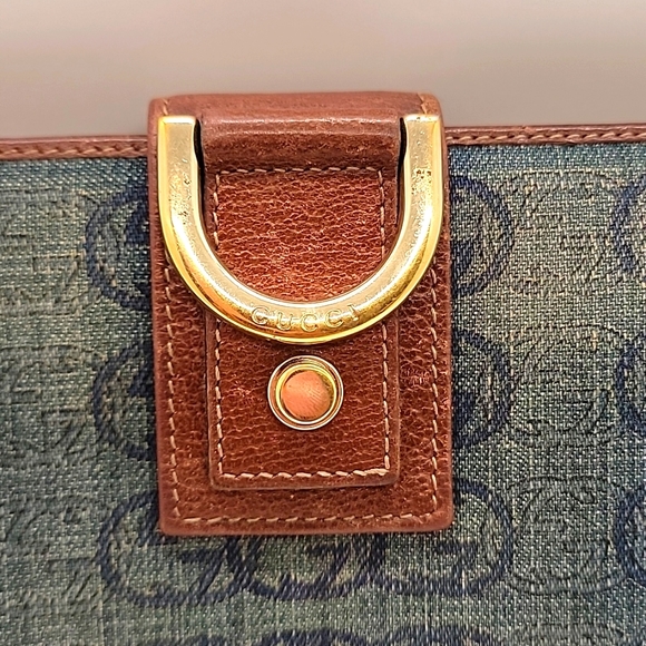 GUCCI DENIM TOTE AND LONG WALLET BUNDLE - Picture 8 of 16